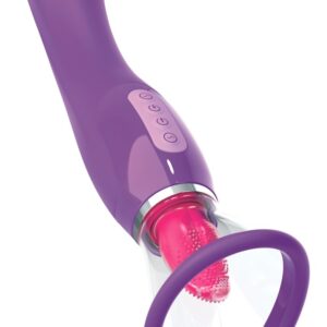 Fantasy For Her - Vibrator „her ultimate pleasure“ mit Hotspot-Sauger & Zungenstimulator