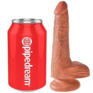 King Cock - Dildo „6" Cock with Balls“ mit Saugfuß