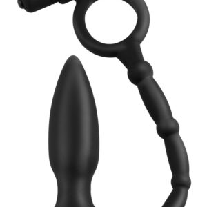 analfantasy collection - Vibro-Analplug „ass-kicker with cockring“ mit Vibro-Penisring