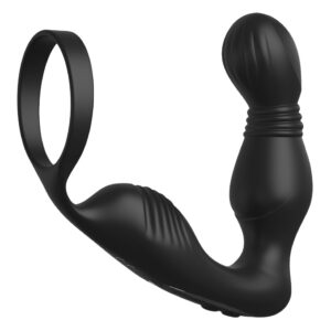 Anal Fantasy Elite - Analvibrator „Ass-Gasm Pro P-Spot Milker“ mit Penisring und nickender P-Punkt-Spitze