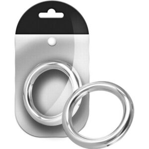 Black Label - Black Label Stainless Steel Round Cock Ring 10 mm: Edelstahl-Penisring (50mm)