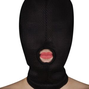 Ouch! - Ouch! Extreme Mesh One Hole with D-Ring: Kopfmaske