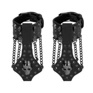 Ouch! - Ouch! Skulls and Bones Skull Handcuffs with Chains: Handfesseln