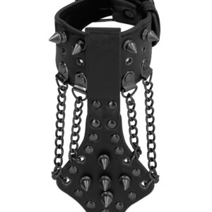 Ouch! - Ouch! Skulls and Bones Spiked Bracelet with Chains: Armband