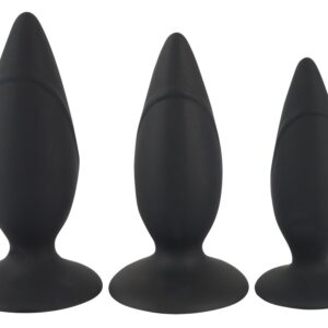 PRO ANAL - 3-teiliges Analplug-Set mit Saugfuß