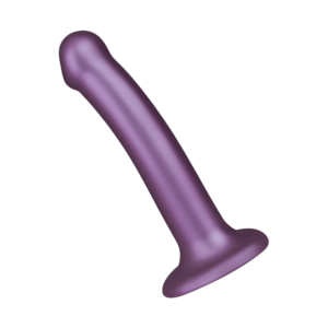 Strap-on-me - Soft Silicone Dildo Metallic - Size M