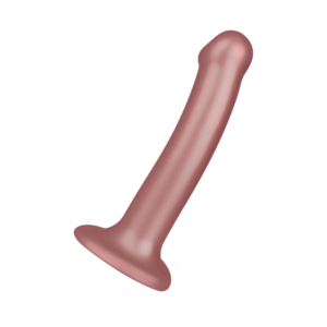 Strap-on-me - Soft Silicone Dildo Metallic - Size M