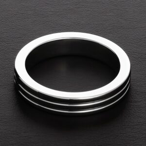 TRIUNE - Triune Ribbed C-Ring: Edelstahl-Penisring (40mm)