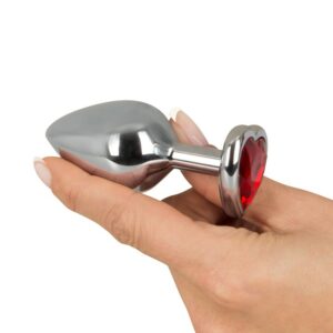 You2Toys - Diamond Anal Plug Medium: Aluminium-Analplug mit Schmuckstein