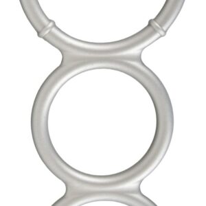 You2Toys - „Metallic Silicone Triple cock and ball ring“ aus Silikon